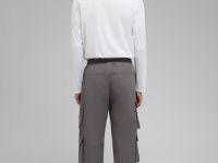 Брюки-карго с эластичным поясом