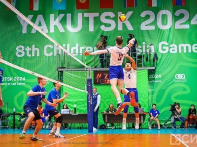 Завершились полуфинальные партии по волейболу среди юношей на играх «Дети Азии»