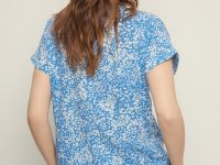Блузка с коротким рукавом и принтом