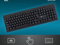 Клавиатура беспроводная Оклик 95KW Чёрная