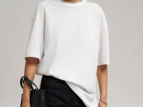 Футболка свободного кроя из джерси