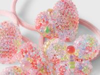 Розовые резинки для волос с фигурками 4 шт. Глория Джинс