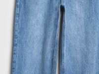 Широкие джинсы с высокой посадкой, Голубой