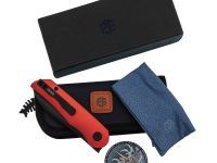 Складной нож Petrified Fish El Camino PFE16RADW, сталь N690, рукоять алюминий, красный