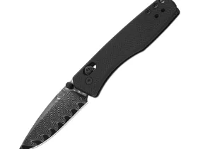 Складной нож Kizer Aegis, сталь Damascus, рукоять G10, черный