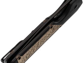 Складной нож Kizer Militaw black сталь Nitro-V, рукоять Black G10/Brown Micarta