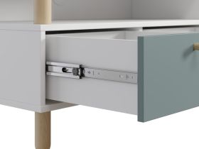 ТВ-тумба Дикинс 130x54 Береза/Серо-зеленый