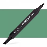 Маркер спиртовой Сонет "TWIN Brush" Бирюзово-синие чернила