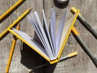 Скетчбук для для маркеров и графики Inkberry 10х10 см 48 л 160 г, белая бумага, желтый