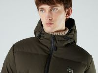 Мужская утеплённая куртка Lacoste Long Hooded Quilted Regular Fit