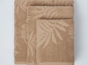 Полотенце махровое Tropico, бежевое