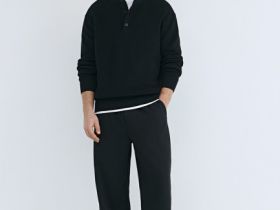 Джемпер из текстурной пряжи, Черный