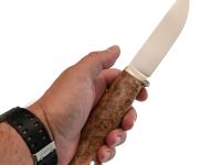 Нож Панцуй, сталь M398, рукоять карельская береза