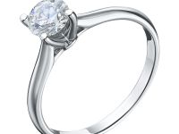 Кольцо из белого золота с бриллиантом э4001кц06200857
