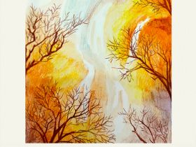 Набор карандашей акварельных цветных Acmeliae 12 цв.+кисточка