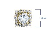 Пусеты из желтого золота э0312пс06220418_white