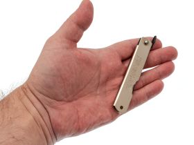 Складной нож Nagao Higonokami, Warikomi, SK5 steel, Plating, 80мм