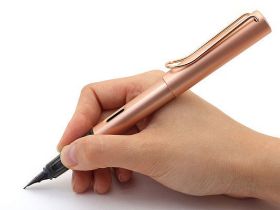 Ручка перьевая LAMY 076 lux, EFpvd Розовое золото