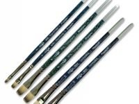 Кисть синтетика №4 плоская Гамма "Модерн" короткая ручка