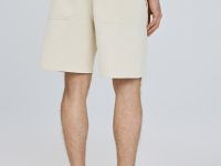 Джинсовые шорты с эластичным поясом, Белый