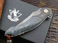 Складной нож Steelclaw Вега, сталь VG10/дамаск, рукоять кап клёна