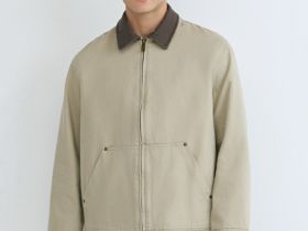 Утеплённая куртка из канваса, Бежевый