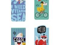 Закладки магнитные для книг MESHU "Summer party" 4 шт