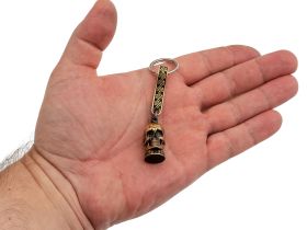 Брелок Череп, бронза