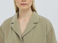 Блузка с английским воротником из модала, Зеленый