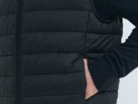 Ультралёгкий жилет с воротником-стойкой, Черный