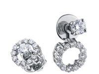 Пусеты из белого золота э4712пс10174900