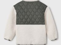 Куртка из шерпы с контрастными вставками для мальчика Глория Джинс