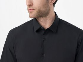 Базовая рубашка с коротким рукавом, Черный