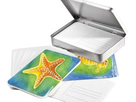 Набор открыток из акварельной бумаги Hahnemuhle, 230 г, 10,5х14,8 см, 30 л, жестяная коробка