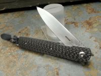 Нож складной Boker Plus LRF, сталь VG10 Satin Plain, рукоять карбон, 01BO079