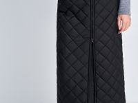 Утепленная юбка-миди прямого кроя