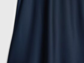 Атласная юбка миди А-силуэта, Синий