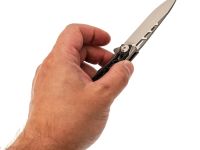 Складной нож Nimo Knives Divinity Tree, сталь M390, рукоять титан/карбон