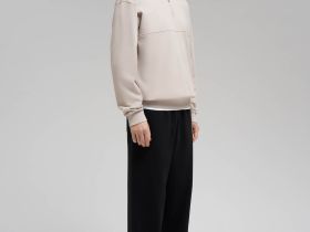 Толстовка свободного кроя из хлопка пике