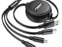 Кабель Hoco X75 (USB) 3 в 1 Lightning/Micro USB/Type-C 100см 2.0A (черный)