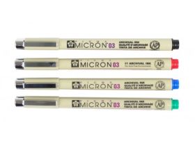 Линер Sakura "PIGMA MICRON 03" 0,35 мм, зеленый