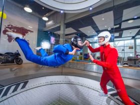 Полет в аэротрубе