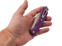 Складной нож Daggerr Powie Purple DL, сталь 8Cr14MoV, рукоять FRN, фиолетовый