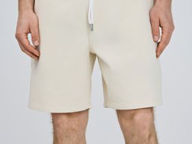 Джинсовые шорты с эластичным поясом, Белый