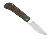 Складной нож Kizer Christmas Trestle, сталь S45VN, рукоять алюминий/древесина Mkuruti, лимитированное издание