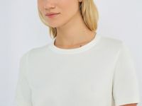 Базовый джемпер с коротким рукавом, Белый