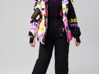 Куртка текстильная с полиуретановым покрытием для девочек