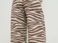 Широкие брюки изо льна, Бежевый