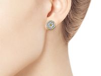 Пусеты из белого золота э4712пс12210604