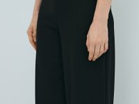 Трикотажные прямые брюки, Черный